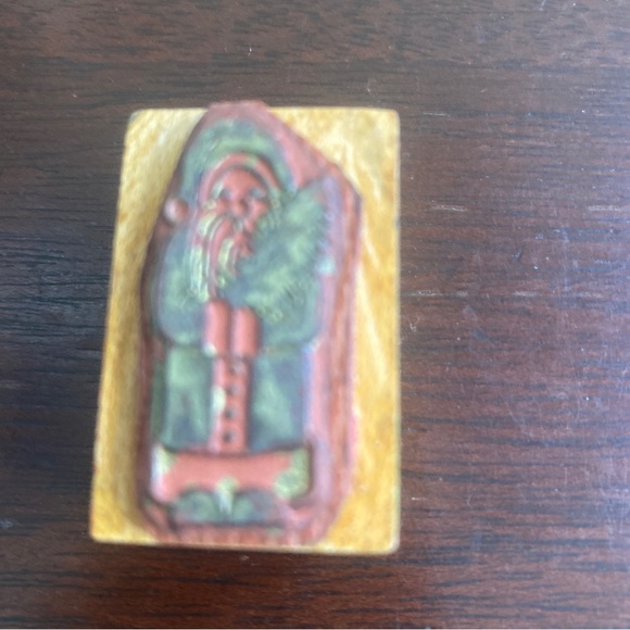 Stampin Up Rubber Stamps 4 mini stamps, Santa , snowman, Happy Holidays - Picture 4 of 10